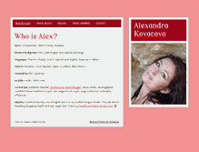 Tablet Screenshot of alexandrakovacova.com